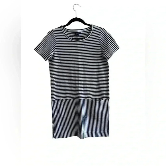 MADEWELL | GUC Navy & White Striped Dress with Pockets S - Picture 4 of 15